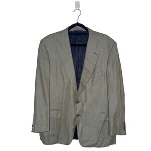 Ermenegildo Zegna Blazer Men’s Blue Yellow Size 44